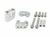POSH 070053-03 Motorcycle Equipment Muscle Low Bracket Silver