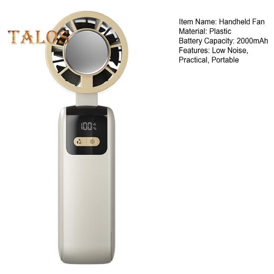 Вентилятор охлаждения Цифровой дисплей 100 скоростей Мощный воздушный поток Низкий уровень шума USB-зарядка Маленький портативный вентилятор Воздушный охладитель