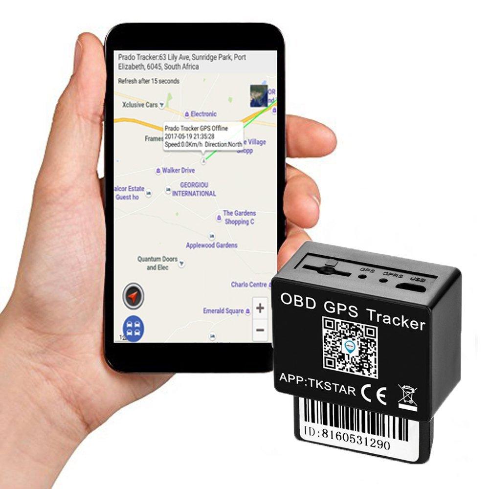 TKSTAR TK816 OBD II GPS Hidden Vehicle Tracker Plug & Play Easy Install Mini OBD Locator Car Anti-Lost Tracking Device