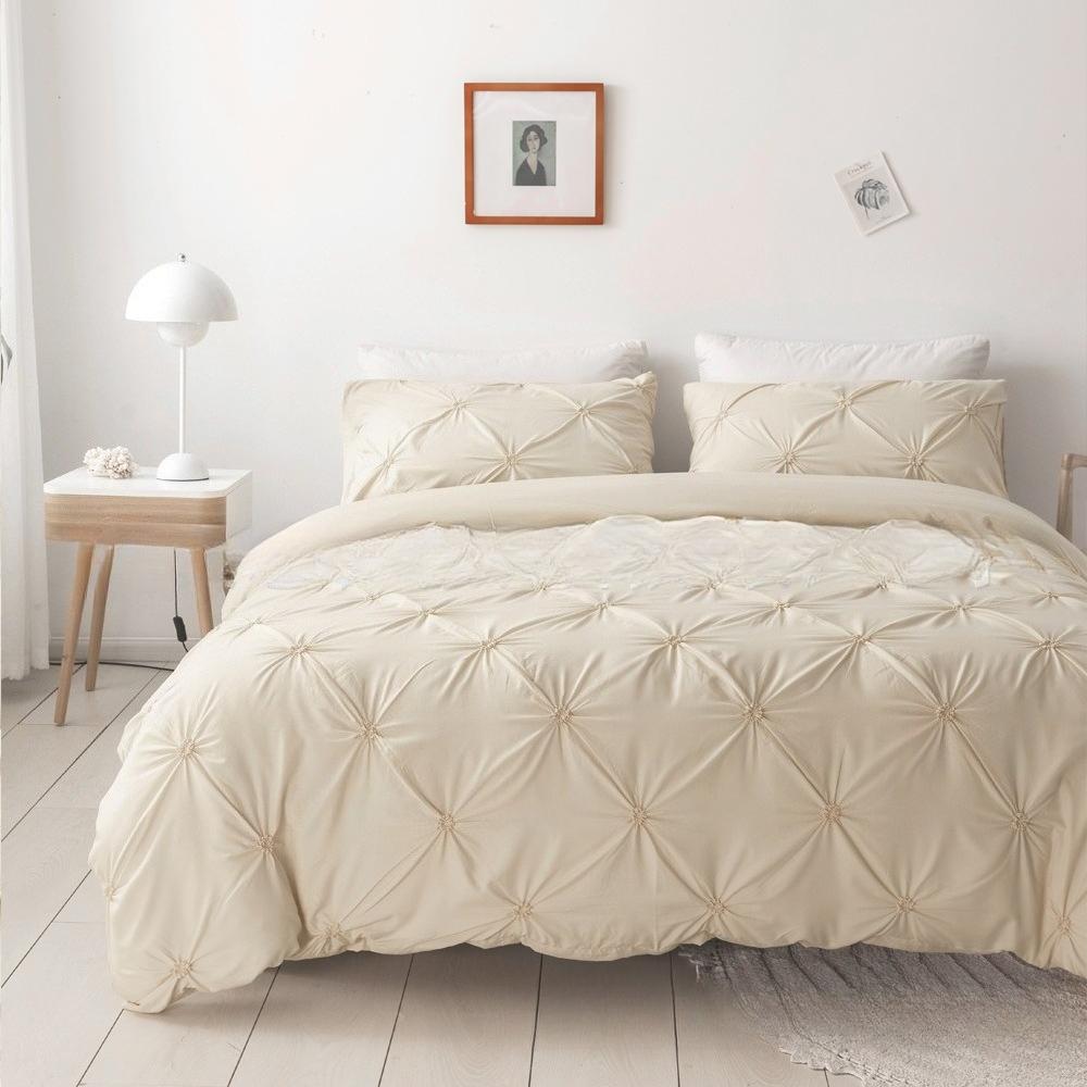 Веревка Однотонный Однотонный Пододеяльник Наволочка Постельное белье 3D Комплект одеяла Простыни Комплект из трех предметов