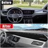 Для Volkswagen VW Polo AW1 BZ1 2017 2018 2019 2020 2021 2022 2023 чехол на приборную панель автомобиля избегайте света анти-УФ ковер нескользящий коврик