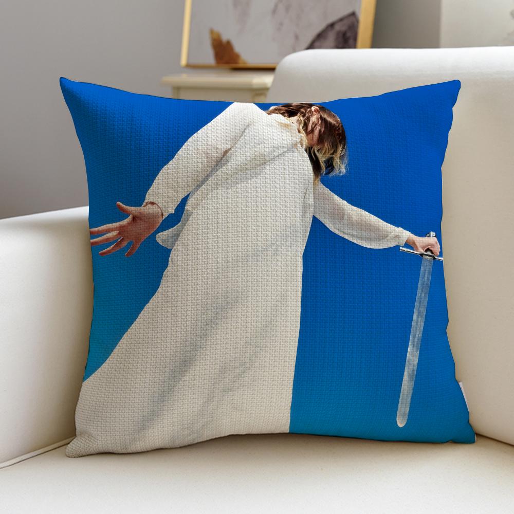 Rock GGeeseS Cushion Cover Breathable and skinfriendly linen pillowcase square removable and washable cushion