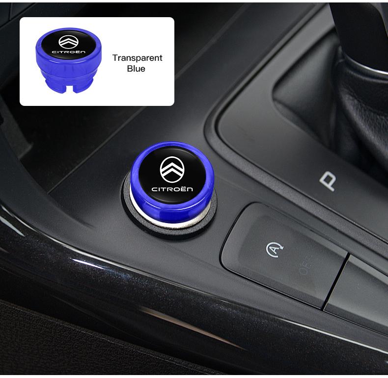 AJFJ2 Car Cigarette Lighter Cover Dust Proof Decoration Cap For Citroen C6 C4 C3 C2 C1 2CV VTS DS3 Jumpy C8 C-Elysee C15 C4L CelyseeC6