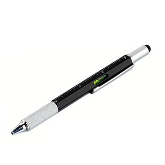 6 в 1 многофункциональная шариковая ручка стилус пузырьковый уровень линейка отвертка инструмент