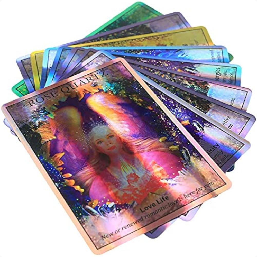 Карты лазерного оракула Crystal Angels 44 шт. 9,3*6,7 см