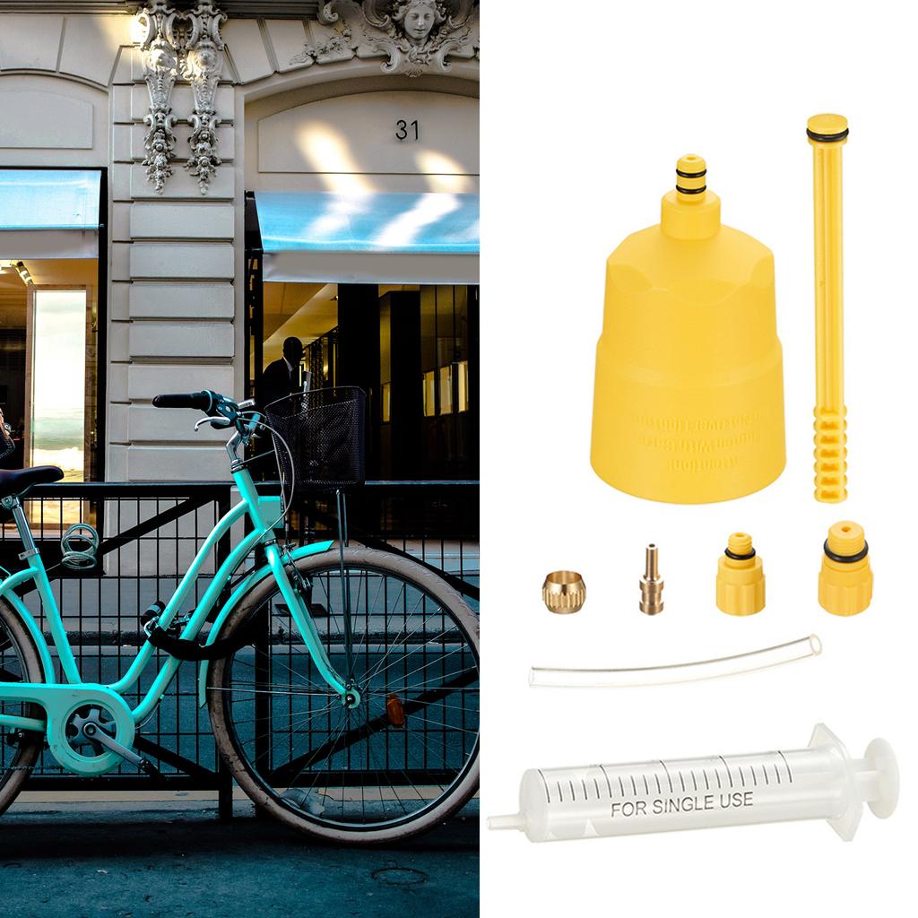 Набор для прокачки гидравлических тормозов велосипедов, набор для прокачки минерального масла дисковых тормозов, инструмент для ремонта прокачки масла для горных велосипедов, простота использования