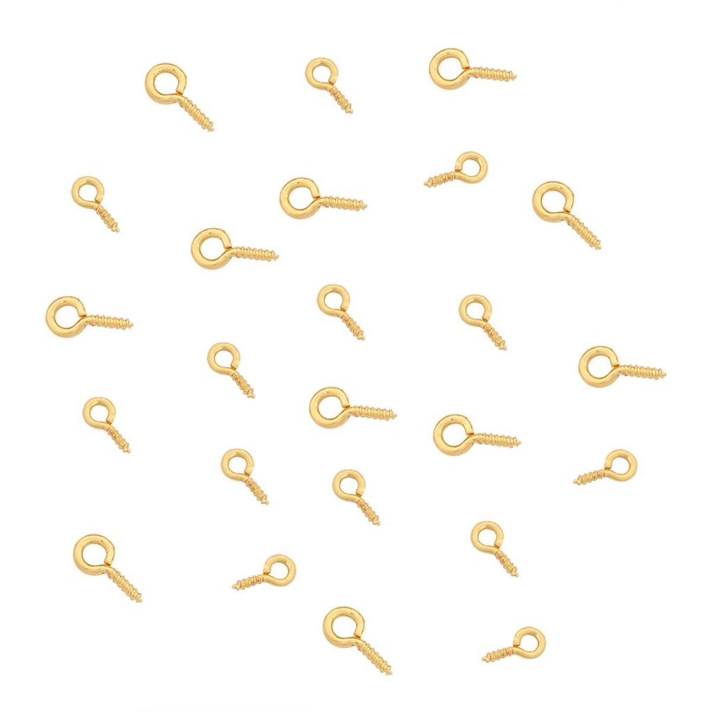 25 шт., медные маленькие крючки с ушками, застежки, булавка для кулона, серебряные крючки с ушками, подходят для просверленных бусин, сделай сам, изготовление ювелирных изделий