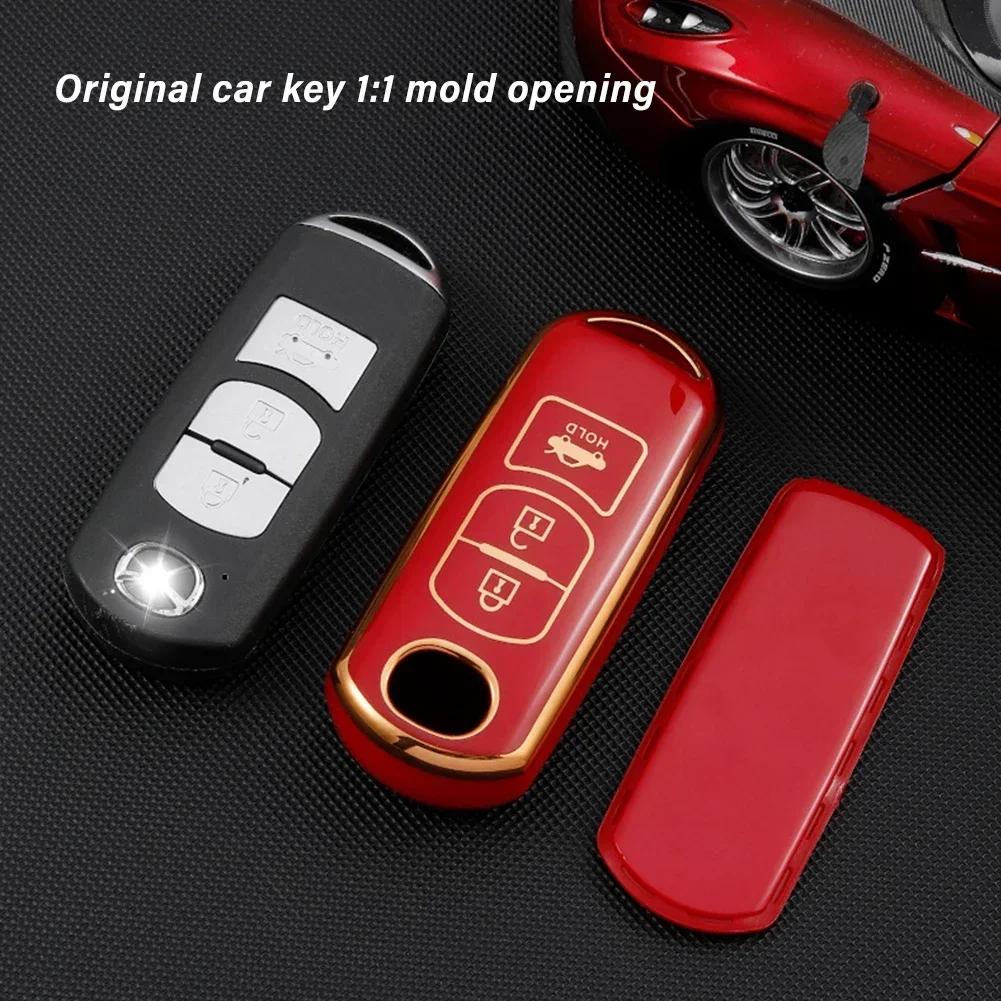 New Tpu Car Remote Key Case Cover For Mazda 2 3 6 Atenza Axela Demio CX-5 CX5 CX-3 CX7 CX-9 2015 2016 2017 2018 2019 Accessories