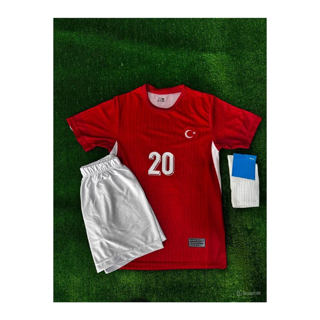 Trkiye Ferdi Kadolu 2024 Красные детские трикотажные шорты Носки