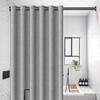Linen-Like Roman Buckle Thickened Shower Curtain