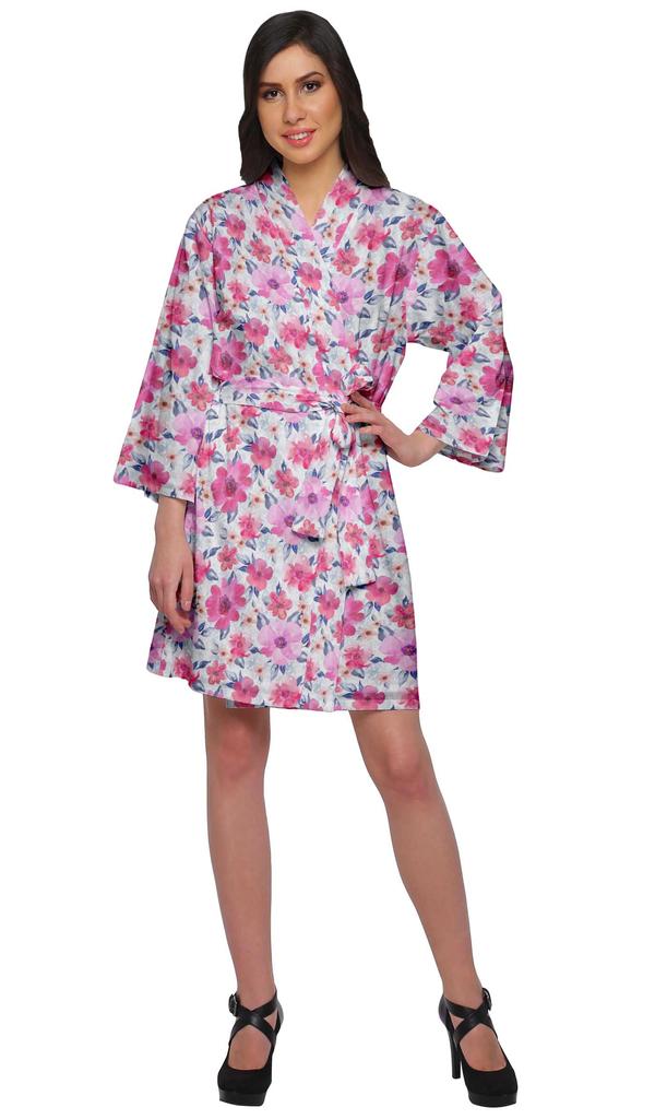 Moomaya Халат с принтом для девочек, кимоно, халаты для женщин, короткие