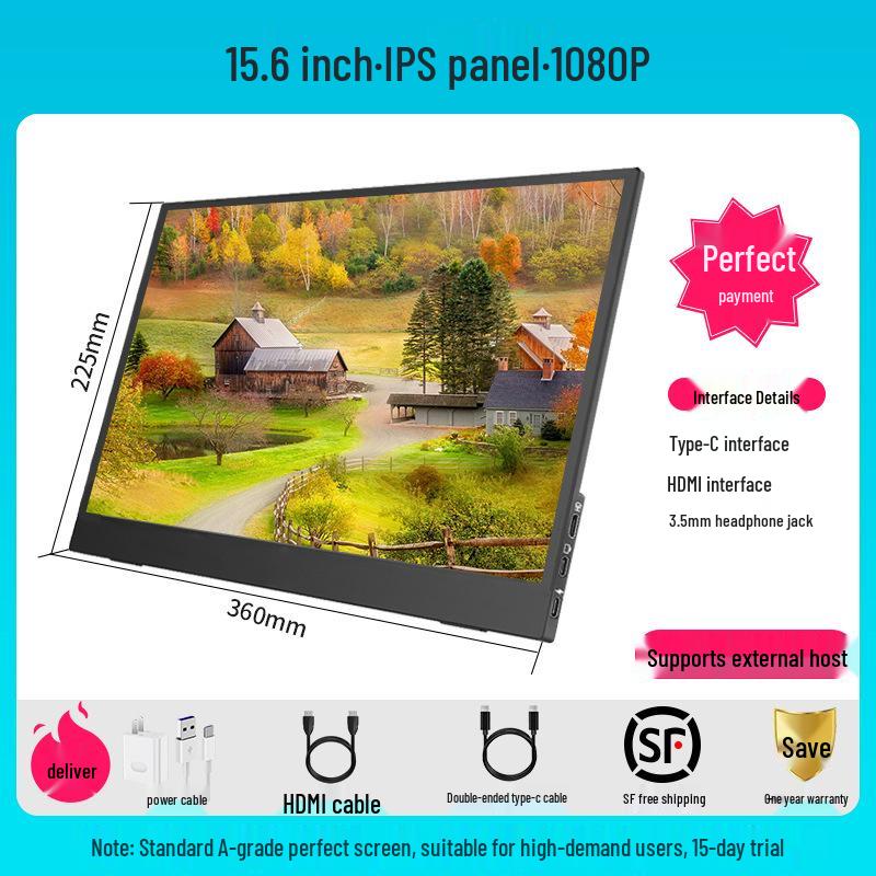 Портативный 4K IPS дисплей 14-15,6", расширение для ноутбука 144 Гц для PS4/Switch