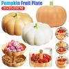 Double Layer Pumpkin Bowl for Fall Home Party Snack Holder for Halloween Party Pumpkin Fruit Candy Bowl Food Storage Container