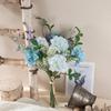 WillingYou Artificial Flowers Room Interior Bouquet Dried Flower Style Wedding Party After Party Photo Shoot Day Gift Natural Feeling Large Blue White