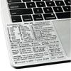 Для Mac Windows Наклейки с горячими клавишами Word Excel Прозрачные наклейки Графика букв Защитная наклейка для ноутбука Быстрая навигация