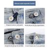 5Pcs Metal Button Extender For Pants Jeans Waistband Expander Sewing Free Adjustable Waist Extenders Nail Free Fastener