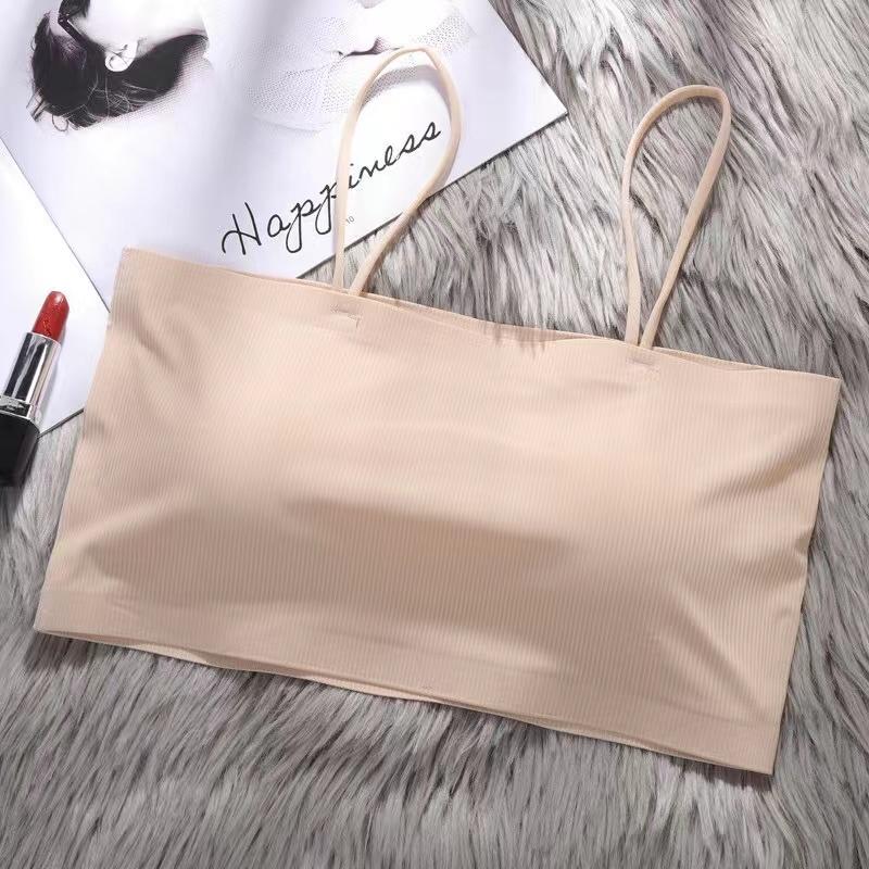 2024 Summer Women's Crop Top Sexy Elastic Cotton Camis Sleeveless Short Tank Top Bar