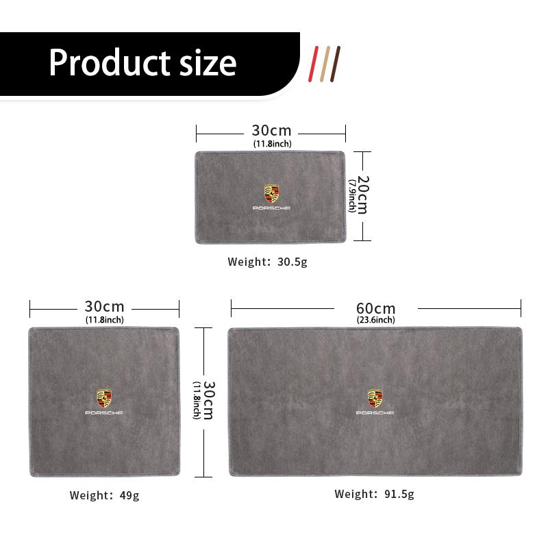 pdbn6 Microfiber Towel Car Wash Cloth Car Interior Cleaning Accessories For Porsche Boxster Cayenne Panamera Macan Cayman 911 918 996