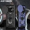 KEYSION Противоударный защитный чехол для TECNO Spark 30C 4G, защитное кольцо для объектива камеры, подставка, чехол для телефона TECNO Spark 30C 4G