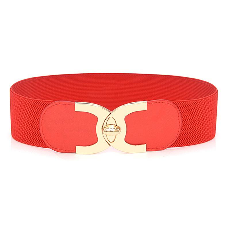Эластичный широкий ремень с пряжкой, широкий пояс, поясные женские аксессуары
