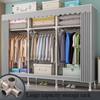 Simple Wardrobe Assembled Steel Multilayer Save Space Household Storage Rack Detachable High-capacity Dustproof Home Furniture