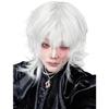 Sofeiyan Wig Wolf Mullet Wolf Long Stylish Layer Handsome Natural Small Face Clothing Harajuku Makeover Cosplay Full Wig Black Wig Cosplay Unisex