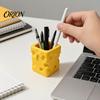 Коробка для хранения кистей для макияжа, 3D-печатница для ручек в виде сыра, Контейнер-держатель для карандашей в виде тающего куба, Органайзер для канцелярских принадлежностей для домашнего офиса