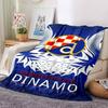 Dinamo Zagreb Print Flannel Blanket High Quality Warm Comfortable Cover for All Seasons Perfect for Gifts Home Decor