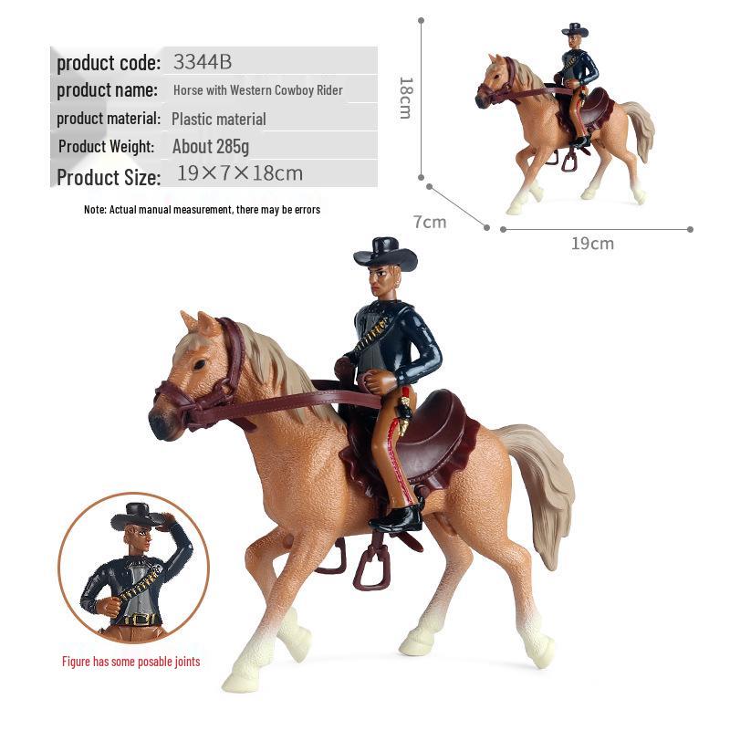 Детский набор игрушек «Симулятор дикой природы: Всадник на лошади»