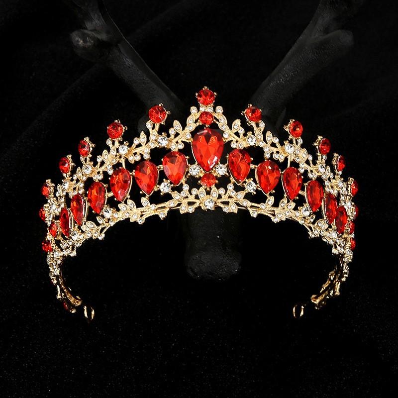 Bridal Tiara Alloy Rhinestone Headband Hair Accessories Birthday Party Performance Crown Photography Princess Crown Baroque