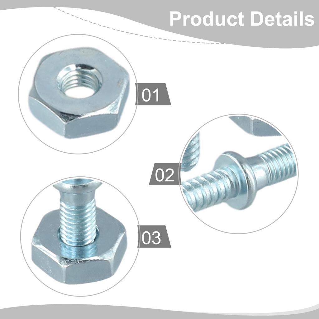 4 шт./компл. Винты Запчасти для бензопилы Бензопила для STIHL MS170 MS180 MS210 MS230 MS250 Запчасти 2 пары Шпильки и гайки для шины Сад