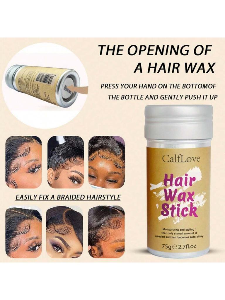 75g Hair Wax Wand Hair Styling Finishing Broken Hair Moisturizing Styling Fluffy Hair Lasting Without Damage To Hair