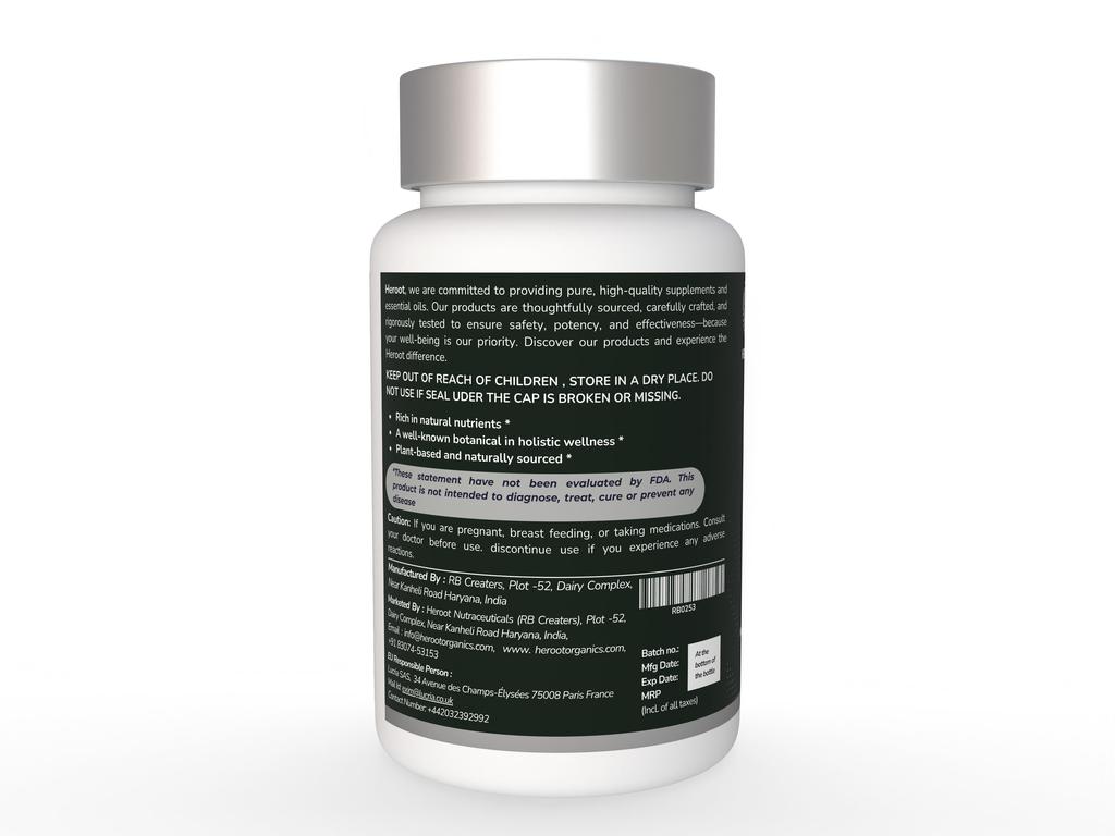 Heroot Devil’s Claw 1200mg – 60 Vegetarian Capsules | Herbal Supplement for Joint, Back & Mobility Support