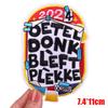 Netherland Oeteldonk Emblem Embroidered Patches Frog Patch Netherland Carnival Patches For Clothing Uniform DIY Iron On Patches