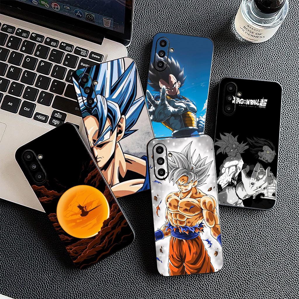 Cover for Samsung Galaxy S25 S24 S23 FE Plus Ultra S7 Edge A16 A15 5G s25+ Coque Phone Case Super Dragon Son Gokus Ball Vegeta