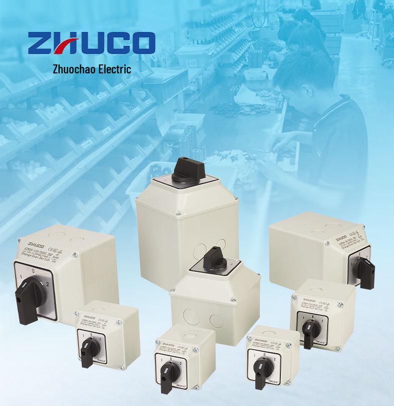 Zhuochao SZW26-20/D505.5CF 5-Sect 3-Speed Waterproof Dustproof Rotary Switch