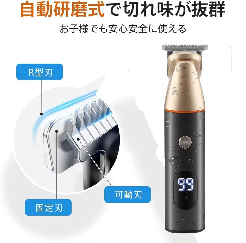 Electric Beard Shaver USB Rechargeable Body Hair Removal Electric Shaver Vio 5IN1 Set Close Shave Shaving Fast Charging with Trimmer IPX7 Waterproof