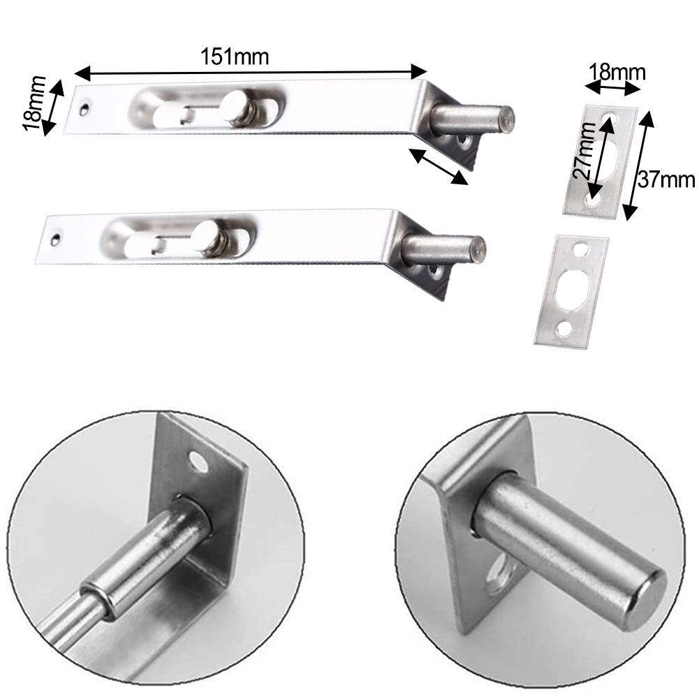 6-дюймовый дверной болт заподлицо Противоугонный болт Дверной болт защелки