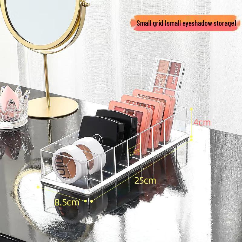 Роскошный органайзер для макияжа: Большая вместимость для теней для век, помады, пуховки, лака для ногтей и значков