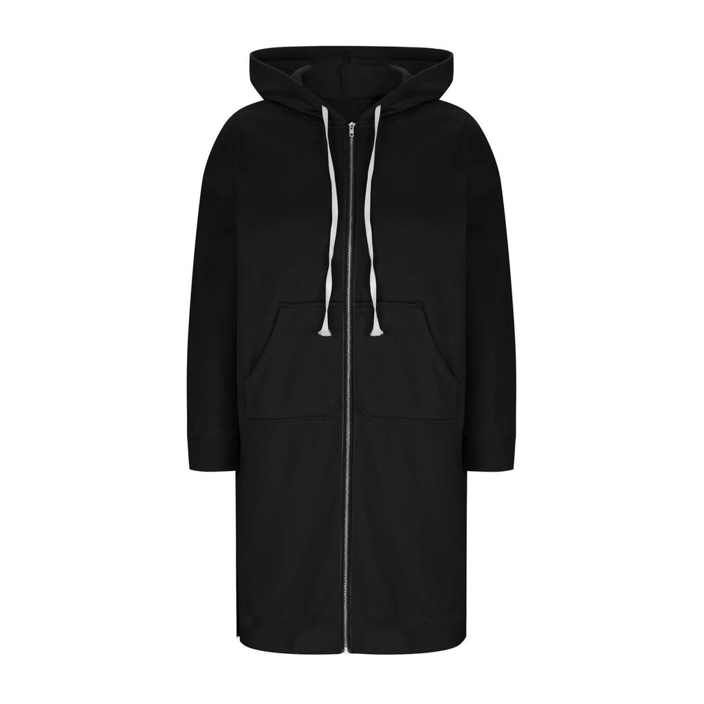 Long Zip Up Hoodie Women Lined Hoodies Zippered Hooded Sweatshirts Jackets With Hood