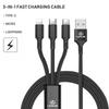 Автомобильный стиль 3 в 1 Type C Lightning Micro USB Кабель для быстрой зарядки Для Lexus IS500 LS460 RC200 LM300 RX450 LX NX350h LC UX CT RZ4