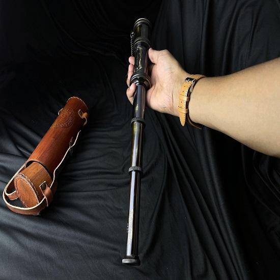 Латунный античный декор Подзорная труба, Ручной телескоп для любителей приключений, Монокуляр Морской декор для подарка, Кельвин Хьюз Лондон, 45,72 см