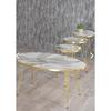 Вложенный стол и центральный стол Ellipse Set Gold Efes Wire