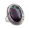 Ruby In Zoisite Handmade Lab-Created 925 Sterling Silver Jewelry Ring S.6 M5P31