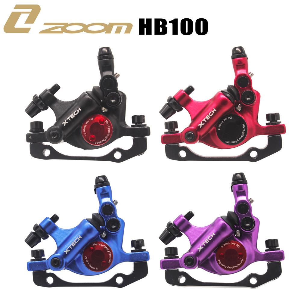 ZOOM HB100 Гидравлические дисковые тормозные калиперы для MTB, с тросовым приводом, передние и задние