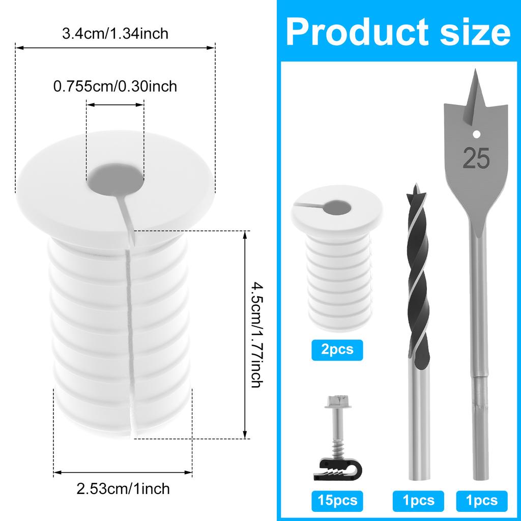 19pcs Starlink Cable Routing Kit Wall Pass Through Grommet Mounting Kit Wire organizer Starlink Wall Grommets Cable Protecting