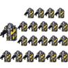 21pcs Medieval Soldiers Mini Action Knights Bracket Model Figures Weapons Robots Mecha Building Blocks Bricks Toy