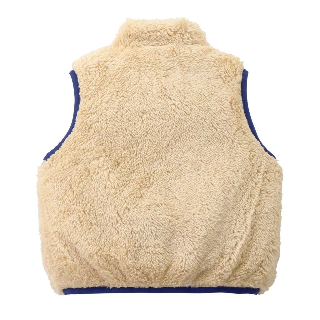 MIKI HOUSE HOT BISCUITS Vest, Boys and Girls, Navy Blue, 110cm, 73-5702-497