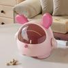 Desktop Storage Box Trash Can with Transparent Lid Large Capacity Cartoon Shape Cute Multi-Function Garbage Can