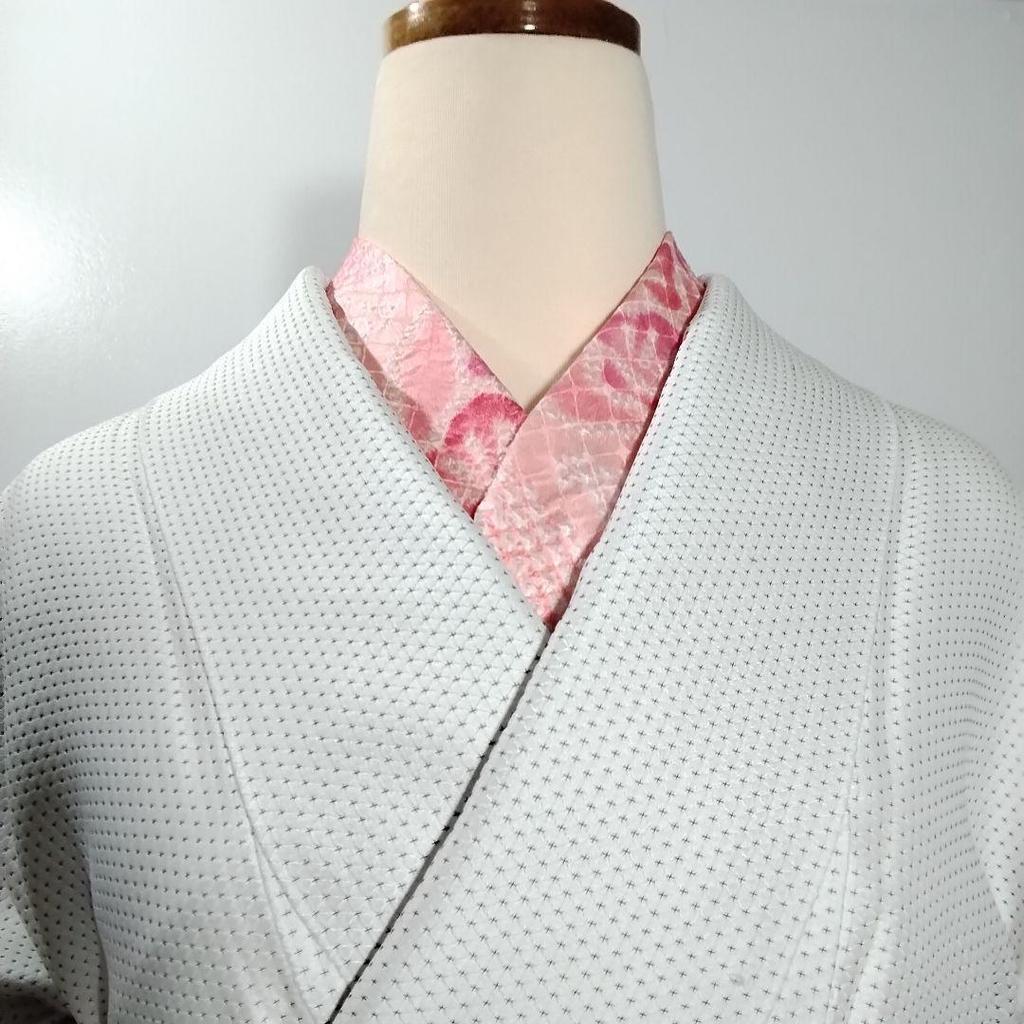 Used Pure silk, beautiful, kimono remake, half-width obi, lined, Mikawa obi core, long half-width obi, one-of-a-kind item
